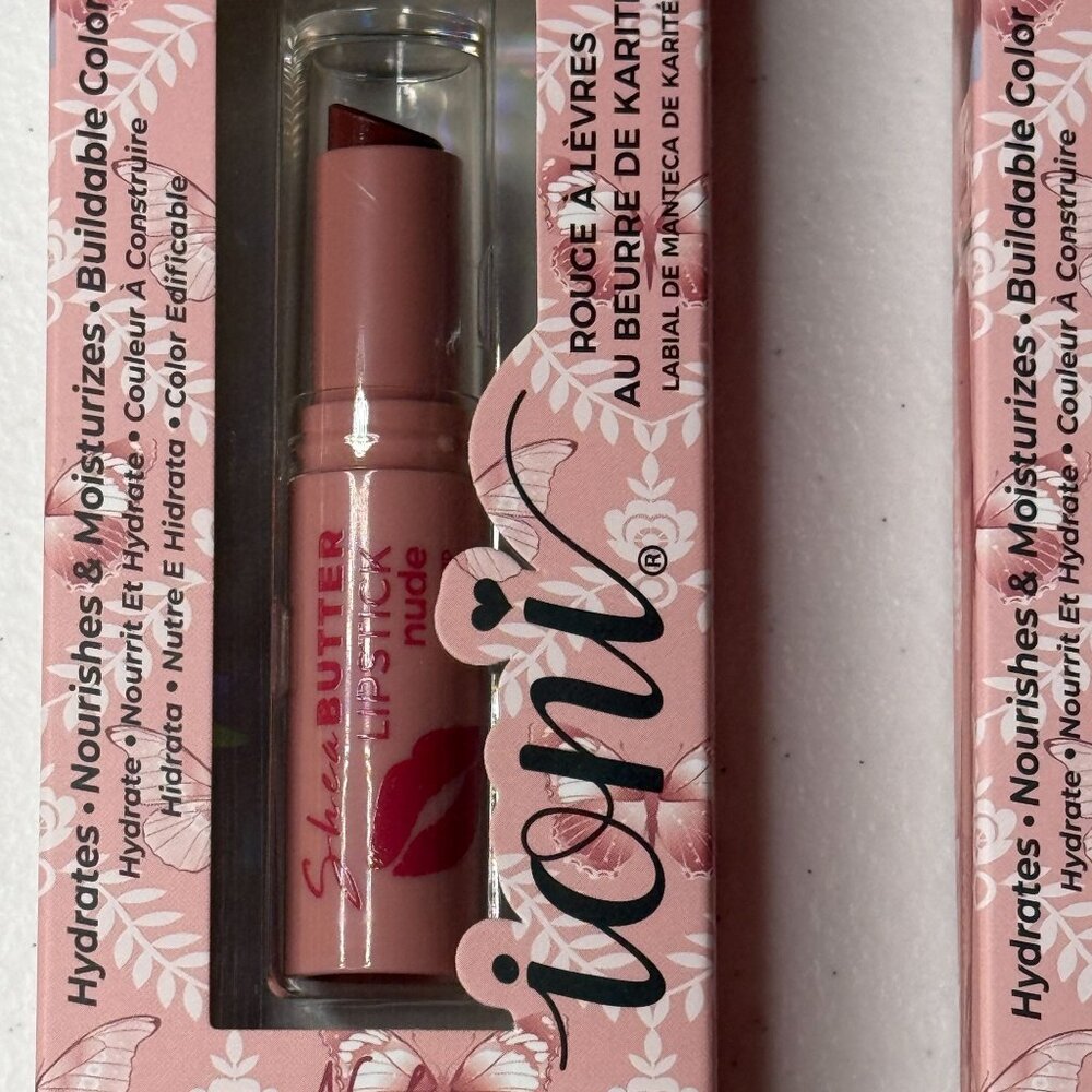 Ioni Shea Butter Lipstick Nude 2 Pack Moisturizing Lip Color - Picture 3 of 7